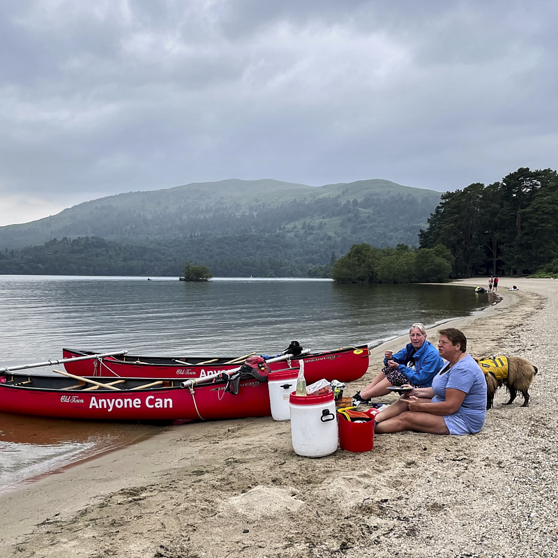 Transferring on the lake 