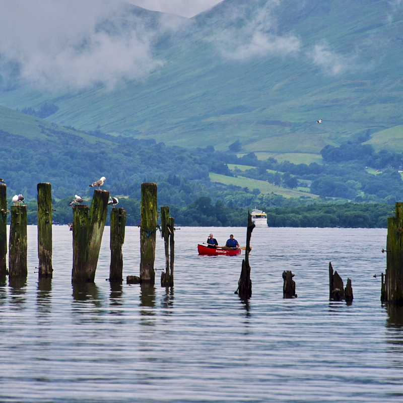 Canoes on the shore