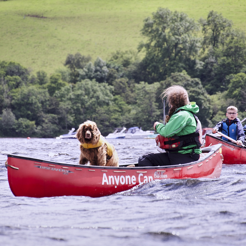 Rafted Canoes on loch Ness 