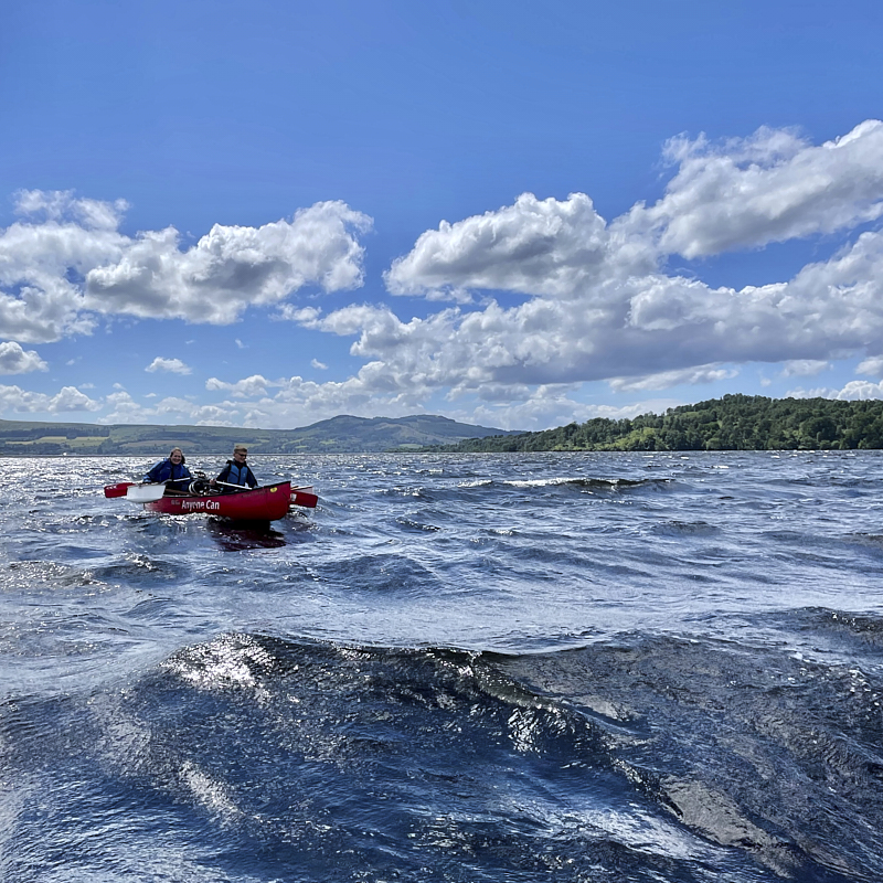 Wood fired kettle on the shore