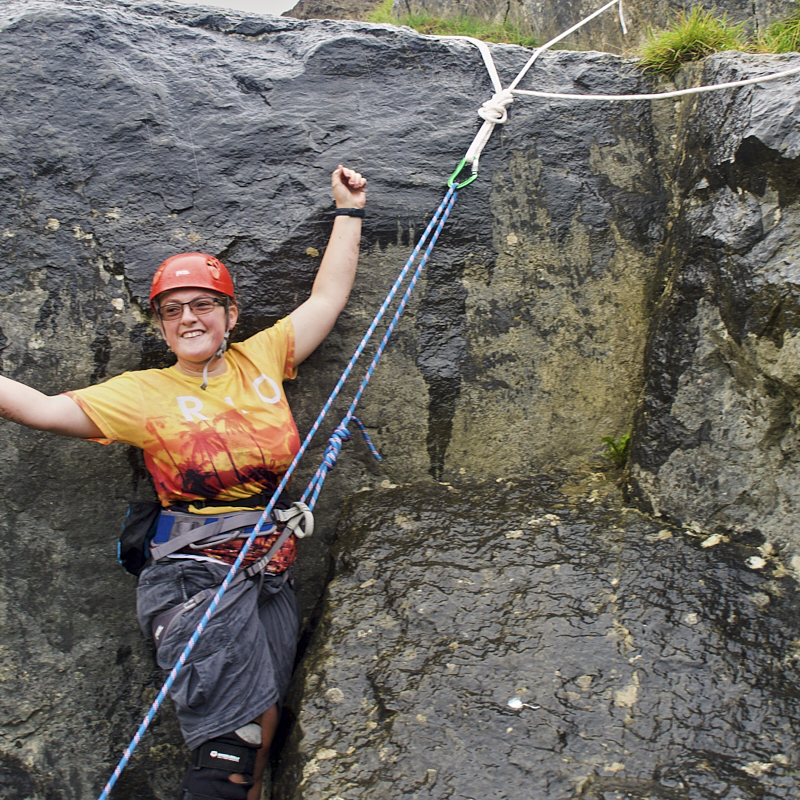 Stern of the boat showing access gate in back 