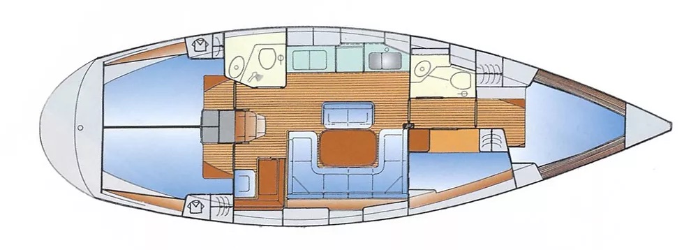 layout diagram of boat 