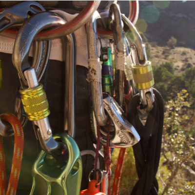 Rock climbing gear